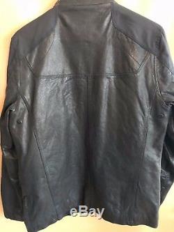 #268 TUMI ALPHA Leather and Polyester Trim Jacket Size S MSRP $ 1,195