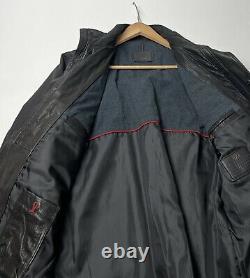 #332 TUMI ALPHA Leather and Polyester Trim Jacket Size S MSRP $ 1,195