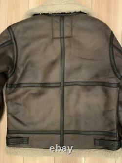 ALPHA INDUSTRIES B-3 Boa Jacket Coat Blouson Zip Up Men's M From Japan USED
