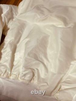 ALPHA INDUSTRIES CWU 45/P N Nylon Flight Jacket USA Made Medium White Vintage