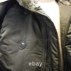 ALPHA INDUSTRIES Classic N-3B Parka Militaly Coat Jacket Khaki Size M