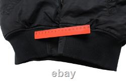 ALPHA INDUSTRIES Jacket Men's MEDIUM Full Zip Hooded Padded Black