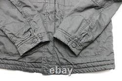 ALPHA INDUSTRIES Jacket Men's MEDIUM Sherpa Lined Removable Hood Full Zip Logo