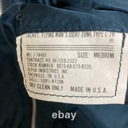 ALPHA INDUSTRIES L-2B Flight Jacket Medium MIL-J-7448J Made in USA