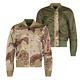 Alpha Industries Ma-1 Flight Jacket Bomber Reversible Chocolate Chip Camo Size M