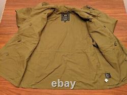 ALPHA INDUSTRIES M-43 Field Coat Jacket OD Olive Drab Green WWII Military M MINT