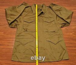 ALPHA INDUSTRIES M-43 Field Coat Jacket OD Olive Drab Green WWII Military M MINT