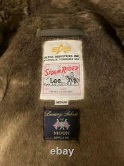 ALPHA INDUSTRIES N-1 Deck Jacket Lee STORM RIDER MOON ENGLAND Medium Olive