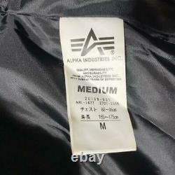 ALPHA INDUSTRIES Quilted Jacket Medium Black 20188-001