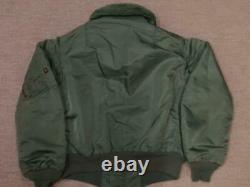 ALPHA INDUSTRIES Vintage B-15D Olive Flight Jacket Size M