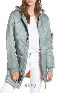 ALPHA INDUSTRIES Womens Ma-1 Natus Long Flight Jacket -Small, Medium Available