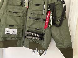 ALPHA X IZZUE UTILITY MA-1 Men Jacket Army Green