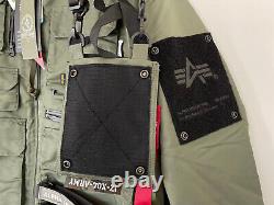 ALPHA X IZZUE UTILITY MA-1 Men Jacket Army Green