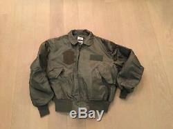ALPHA, cwu36p flight jacket, excellent used, 100% aramid, 1987, us made, issue, medium