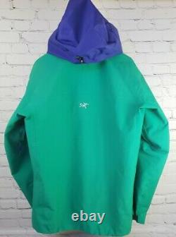 ARCTERYX ALPHA jacket Men Med Goretex Pro Shell Turquoise Drop hood POWDER SKIRT
