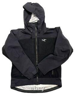 ARCTERYX Alpha Comp Hoody Jacket Mens Size M Full Zip Black Made In Canada