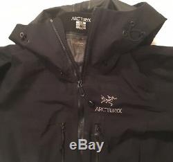 ARCTERYX (Canada) Mens ALPHA SV Jacket BLACK MEDIUM GTX Hardshell EUC