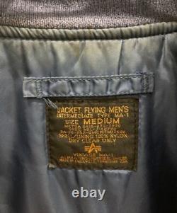 Alpha 90S Ma-1 Flight Jacket Mil-J-82798 Made In Usa Size M From Japan #2525