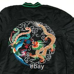 Alpha Industries Cny'year Of The Rooster' Jacket Mjc47000c1 Black Men's Medium