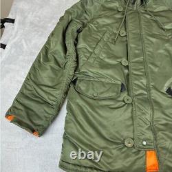 Alpha Industries Green Parka Jacket Men's Size M