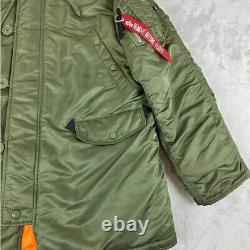 Alpha Industries Green Parka Jacket Men's Size M