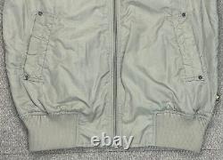 Alpha Industries, Inc. Men Full Zip Beige Hidden Hood Long Sleeve Jacket Size M