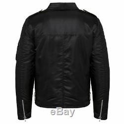 Alpha Industries Ladies Outlaw Biker Jacket Slim Fit Black Nylon XS, S, M, L, XL