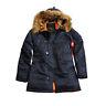 Alpha Industries Ladies Winter Coat Parka Jacket 113007 N3b Vf 59 Women's New