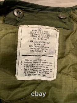 Alpha Industries M65 Military US OG107 Cold Weather Field Coat Jacket M Vintage