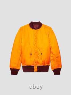 Alpha Industries MA-1 Flight Jacket Maroon Orange Reversible MJM21000C1M NO TAGS