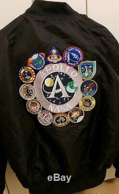 Alpha Industries MA-1 NASA Apollo Flight Bomber Jacket Men's Medium