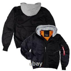 Alpha Industries MA-1 TT Hood 196108 Nylon Sweat-Hood Detachable Summer Jacket