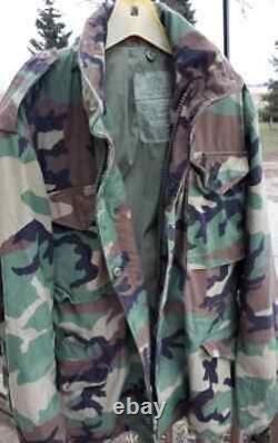 Alpha Industries M-65 Field Coat With Liner Green Camo Jacket M65 Medium Tall