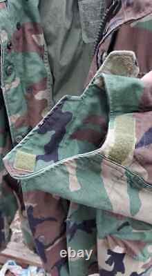 Alpha Industries M-65 Field Coat With Liner Green Camo Jacket M65 Medium Tall