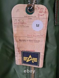 Alpha Industries Men Jacket Size M MA 1 Skymaster Sage green