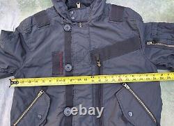 Alpha Industries Men's Gray Hooded Full Zip Jacket Size M