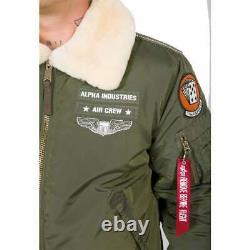 Alpha Industries Men's Injector III Airforce Bomber Jacket Green, Navy