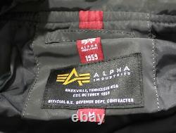 Alpha Industries Men's MA-1 LW HD Rainbow Reflective Jacket CD4 Gray Medium NWT