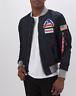 Alpha Industries Men's Ma-1 Lw Mission To Mars Bomber Jacket Rep Blue // Bnwt //