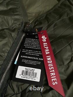 Alpha Industries Mens Nylon Onion Quilted Full Zip Liner Jacket Size M