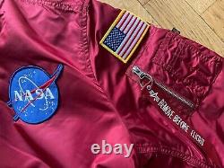 Alpha Industries NASA MA-1 Bomber Jacket red Size medium New and unworn