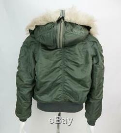 Alpha Industries N-2B Men's Flyers Parka Hooded Jacket Green Size Medium