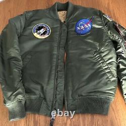 Alpha Industries Nasa Flight Jacket New WithTags Size MED