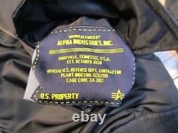 Alpha Industries Official US Defense Dept Contractor Reversible Mens Jacket Med