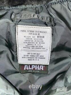 Alpha Industries Parka Extreme Cold Weather N-3B (N) Jacket Sage Green Med (lg)
