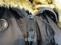 Alpha Industries Parka Jacket Womens Medium Brown N3B Extreme Cold