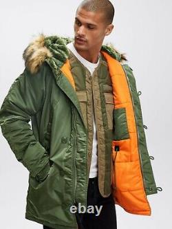 Alpha Industries Slim Fit N-3B Parka Coat Nylon 4 colors MJN31210C1