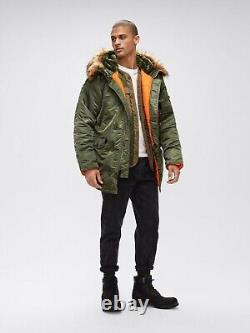 Alpha Industries Slim Fit N-3B Parka Coat Nylon 4 colors MJN31210C1