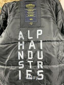 Alpha Industries Womens N-3B Altitude Slim Fit Parka Jacket Size Medium Black