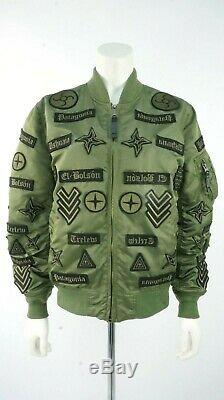 Alpha Industries X Marcelo Burlon Khaki Badge Bomber Jacket Size M